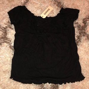Garage off the shoulder top